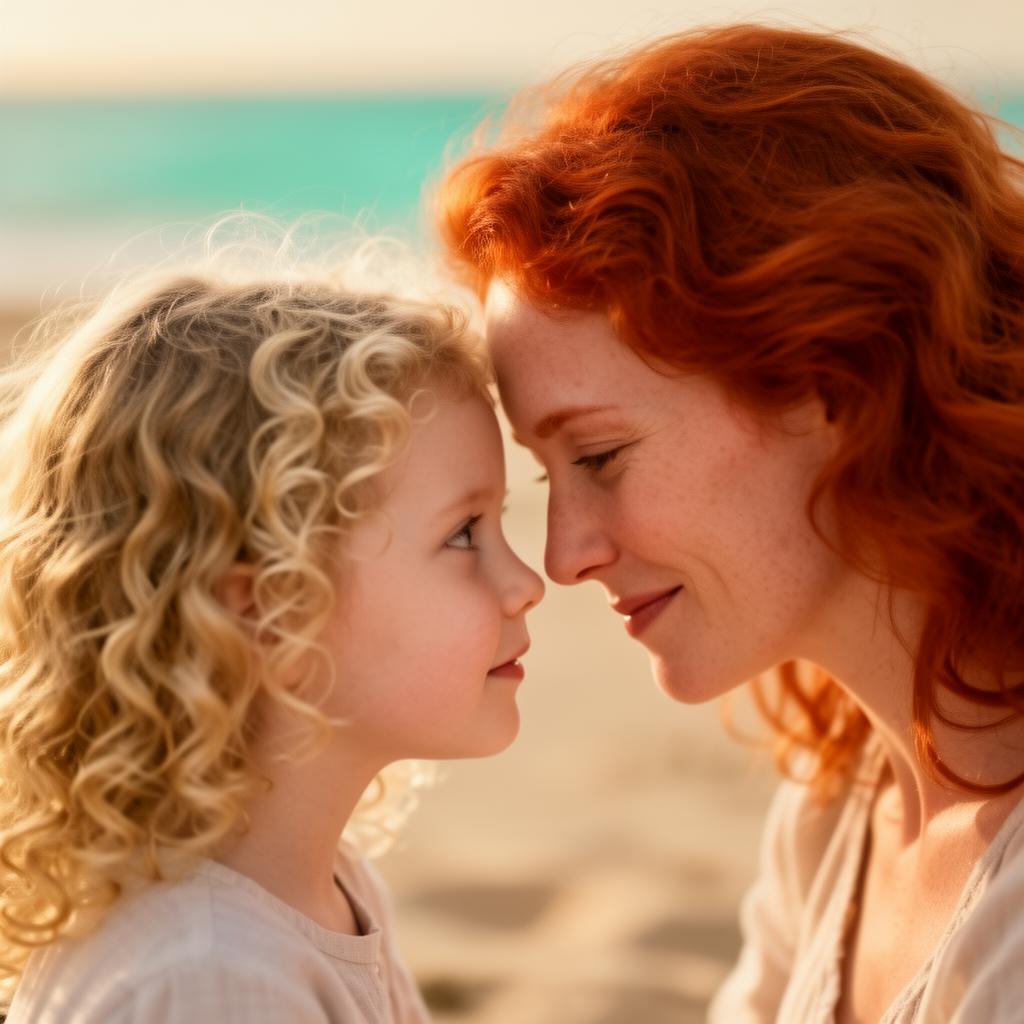 Mentorin Portrait am Strand